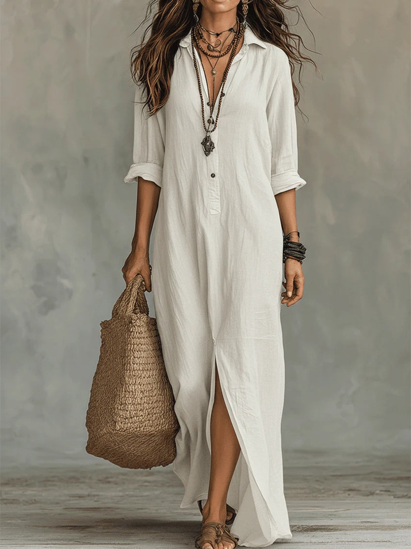 Sienna | Button-Up Maxi Dress