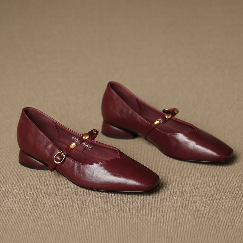 Zyra | Genuine Leather Flats