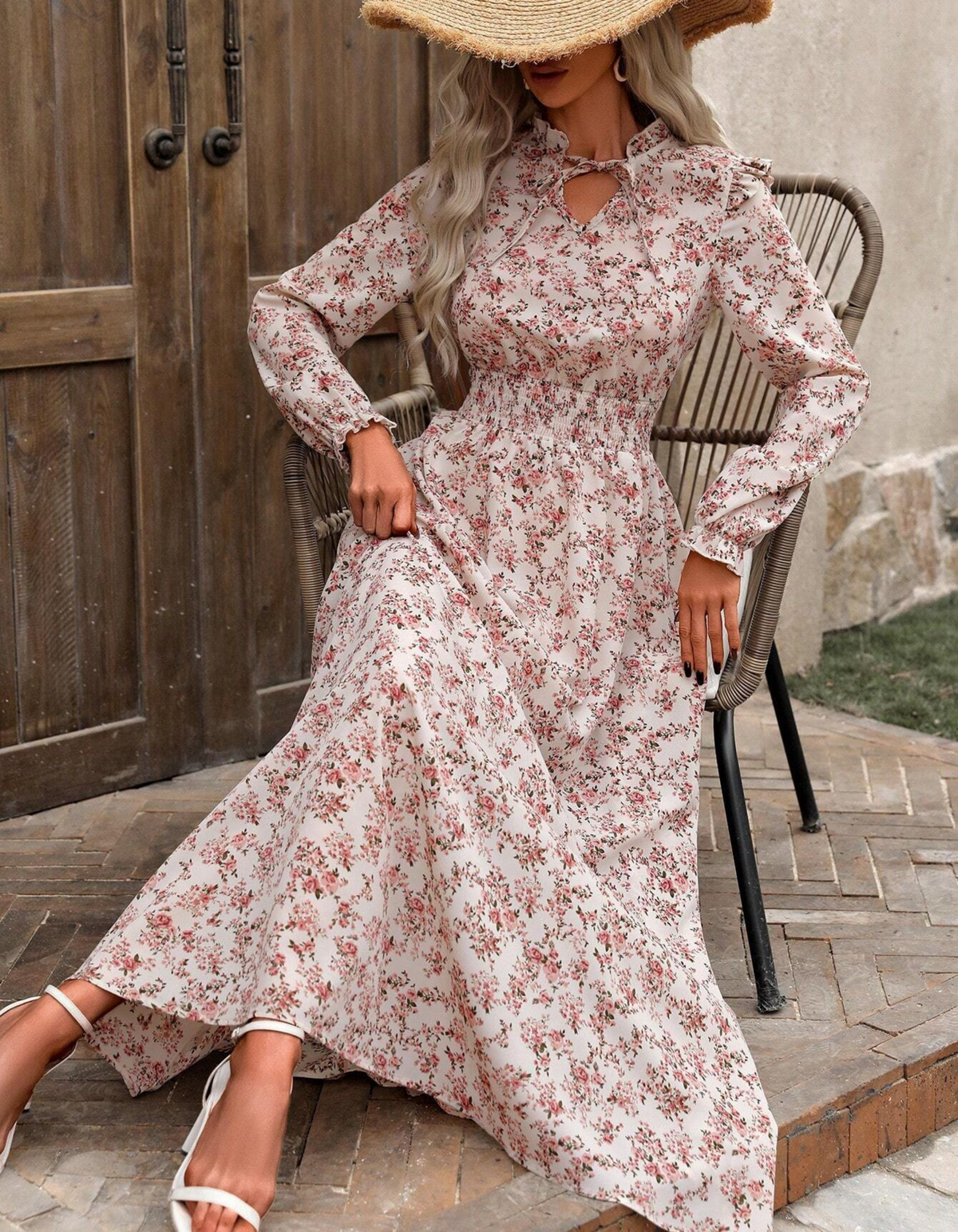 Vivien | Romantic Floral Maxi Dress