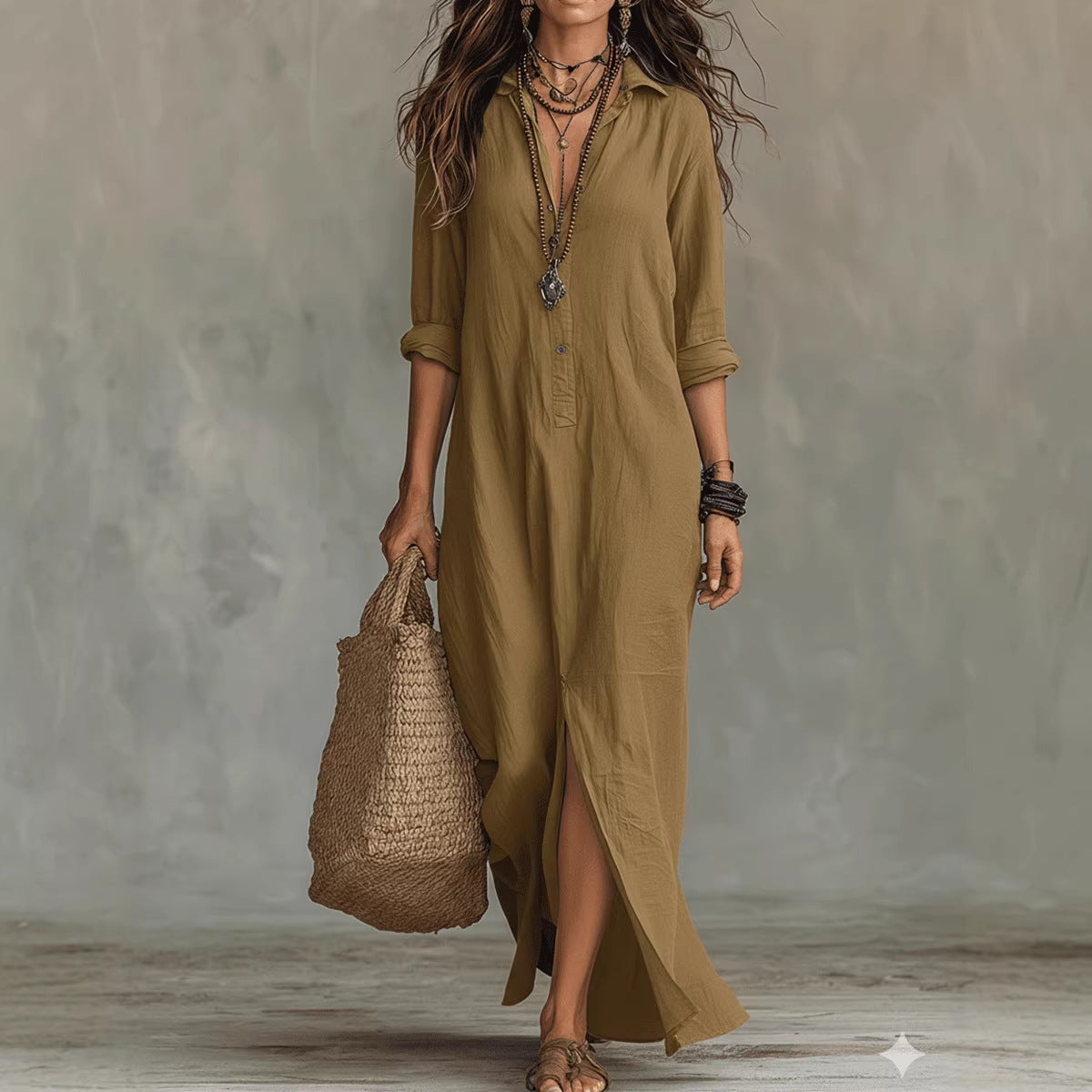 Sienna | Button-Up Maxi Dress