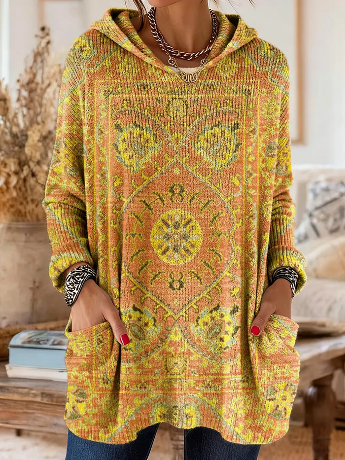 Tabitha | Cosy Bohemian Hooded Jumper