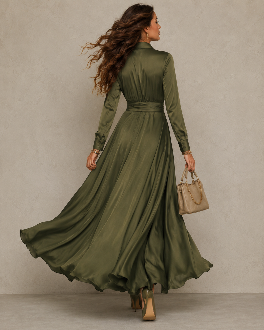 Gwendolyn | Wrap-Front Maxi Dress
