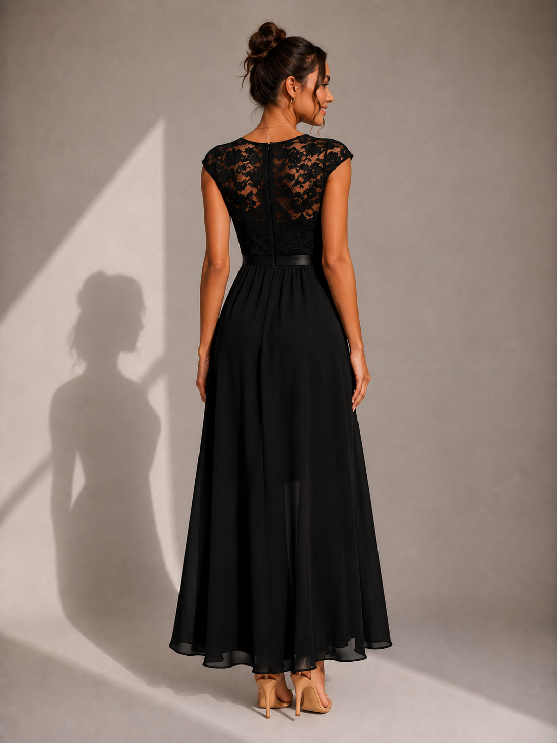 Isabelle | Ruffled Evening Maxi Dress