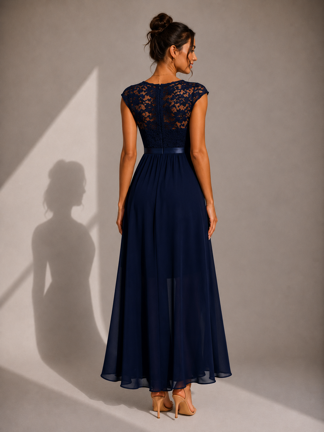 Isabelle | Ruffled Evening Maxi Dress