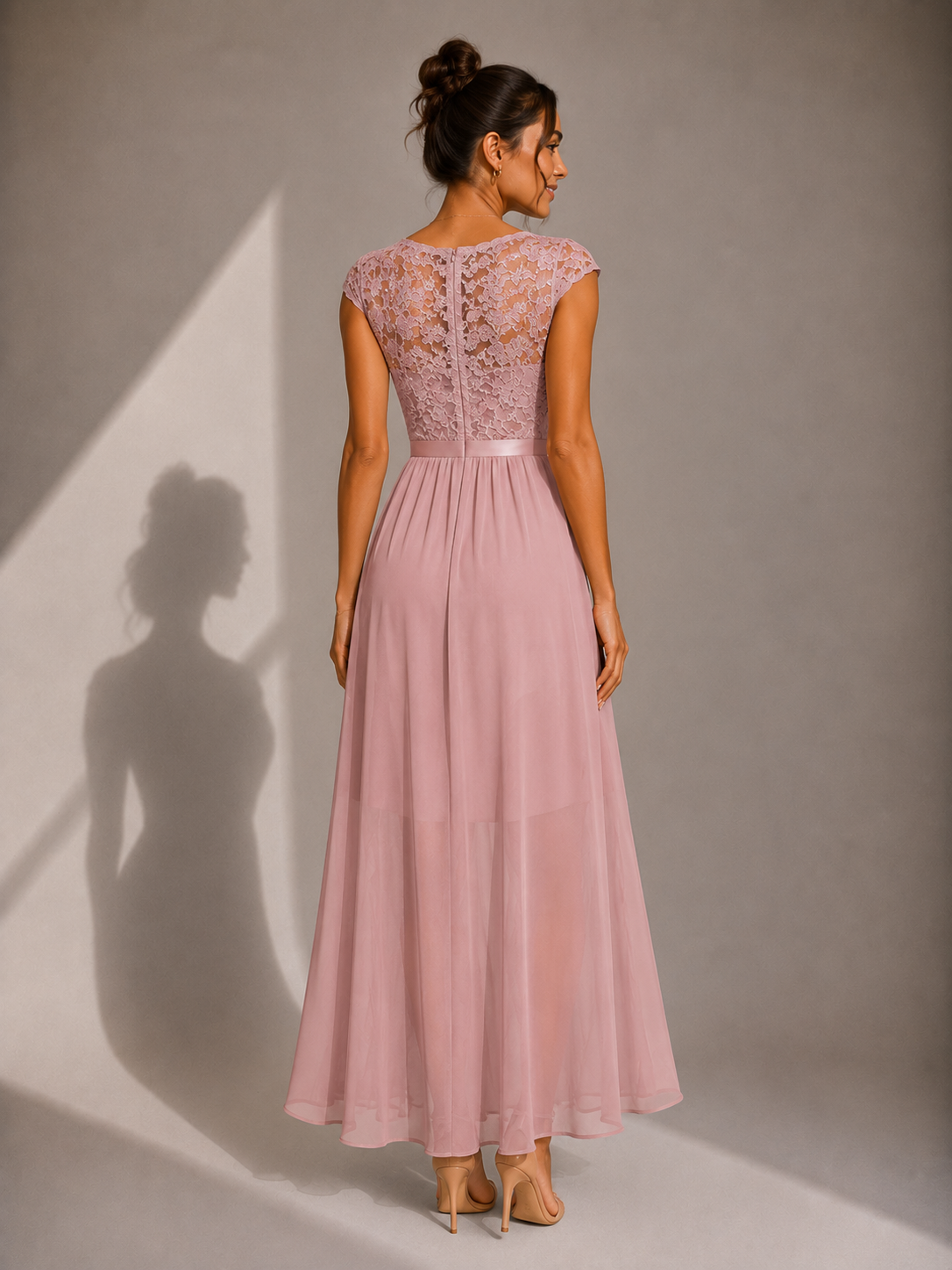 Isabelle | Ruffled Evening Maxi Dress