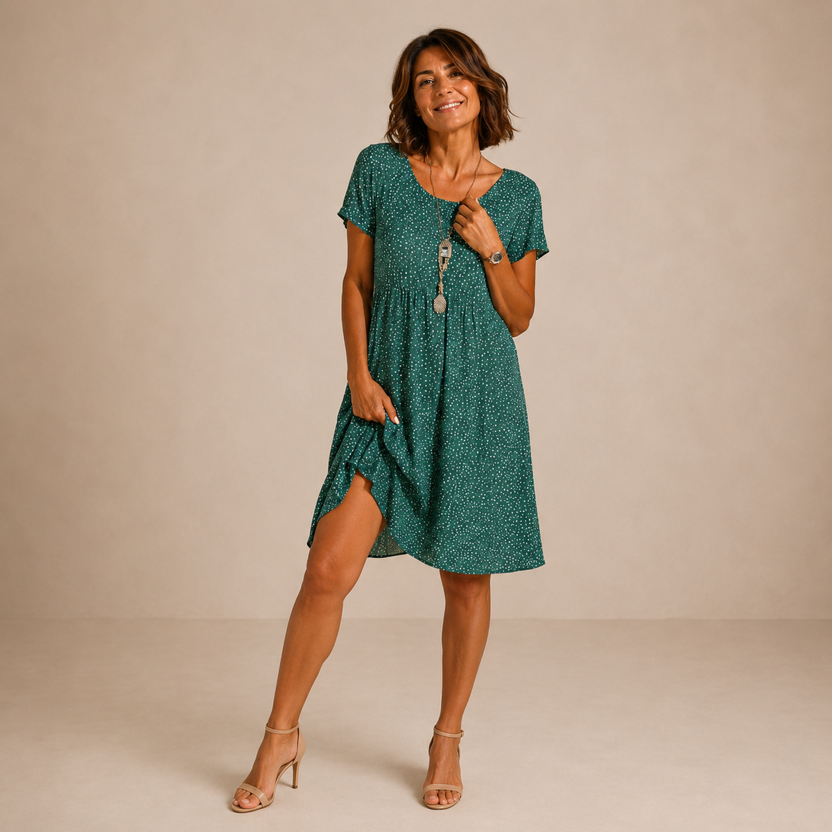 Delphine | Flowing Summer Midi Dress