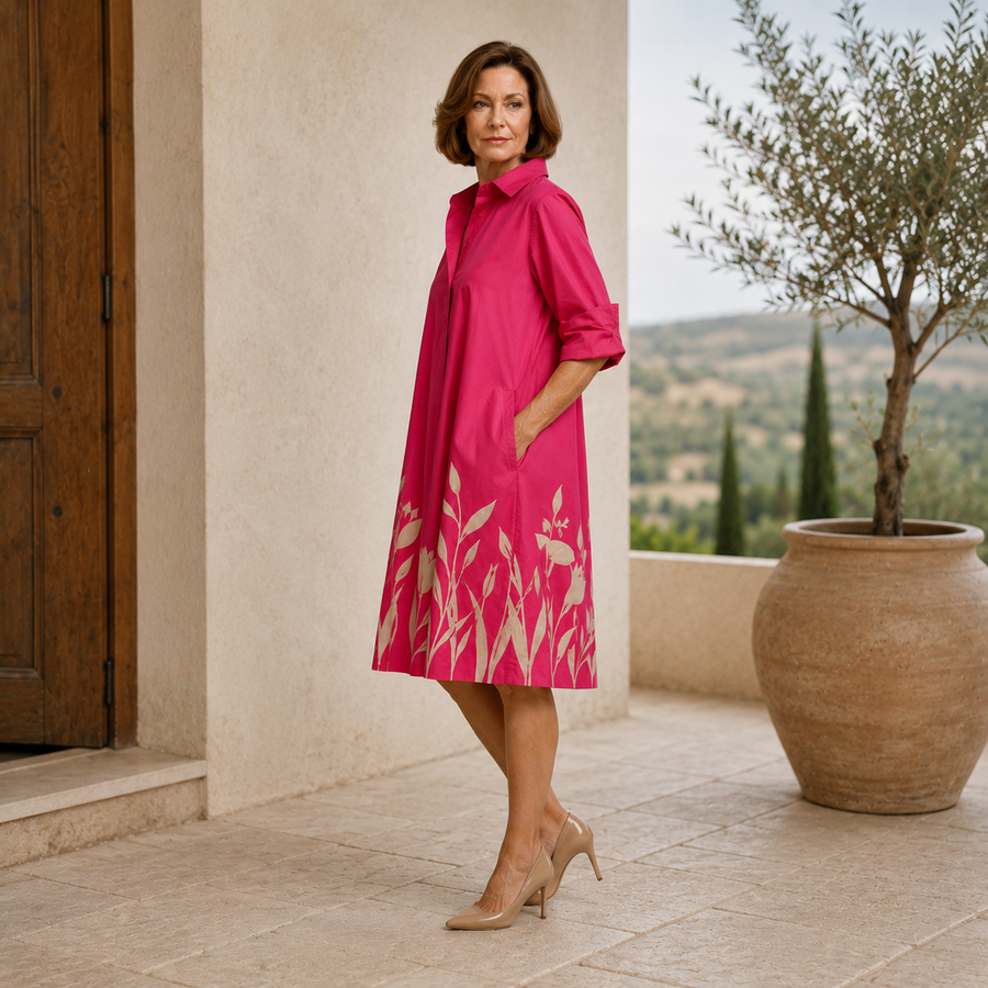 Fiona | Relaxed Midi Shirt Dress
