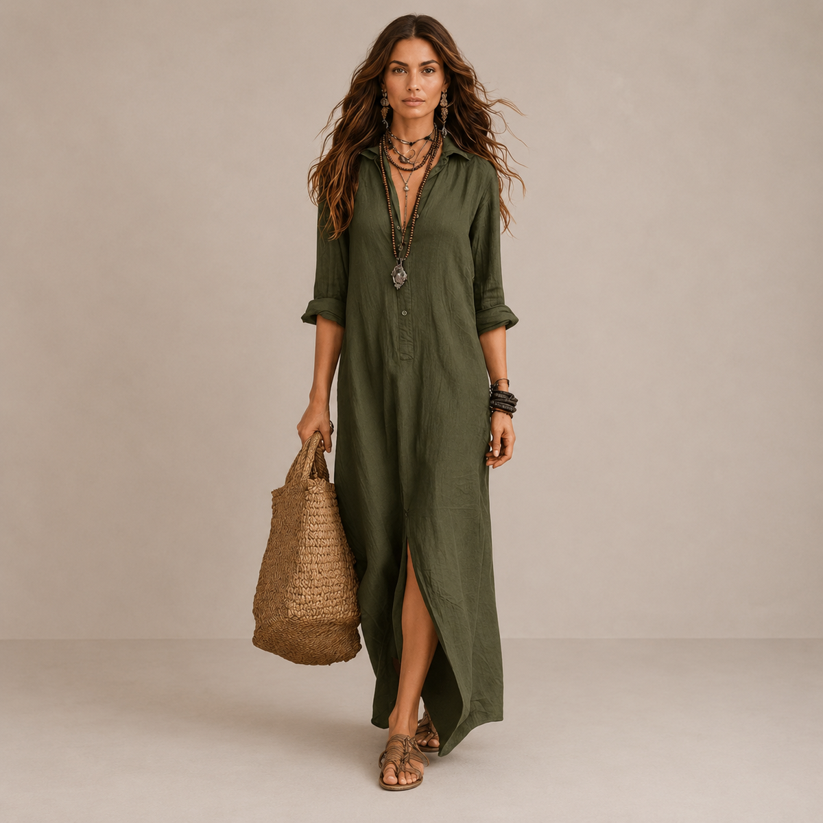 Liliana | Relaxed Bohemian Maxi Dress