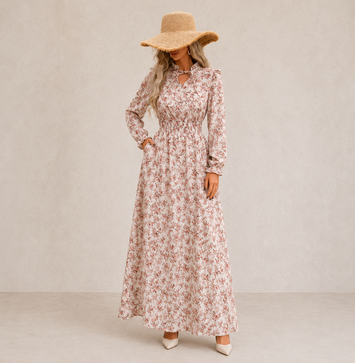 Vivien | Romantic Floral Maxi Dress