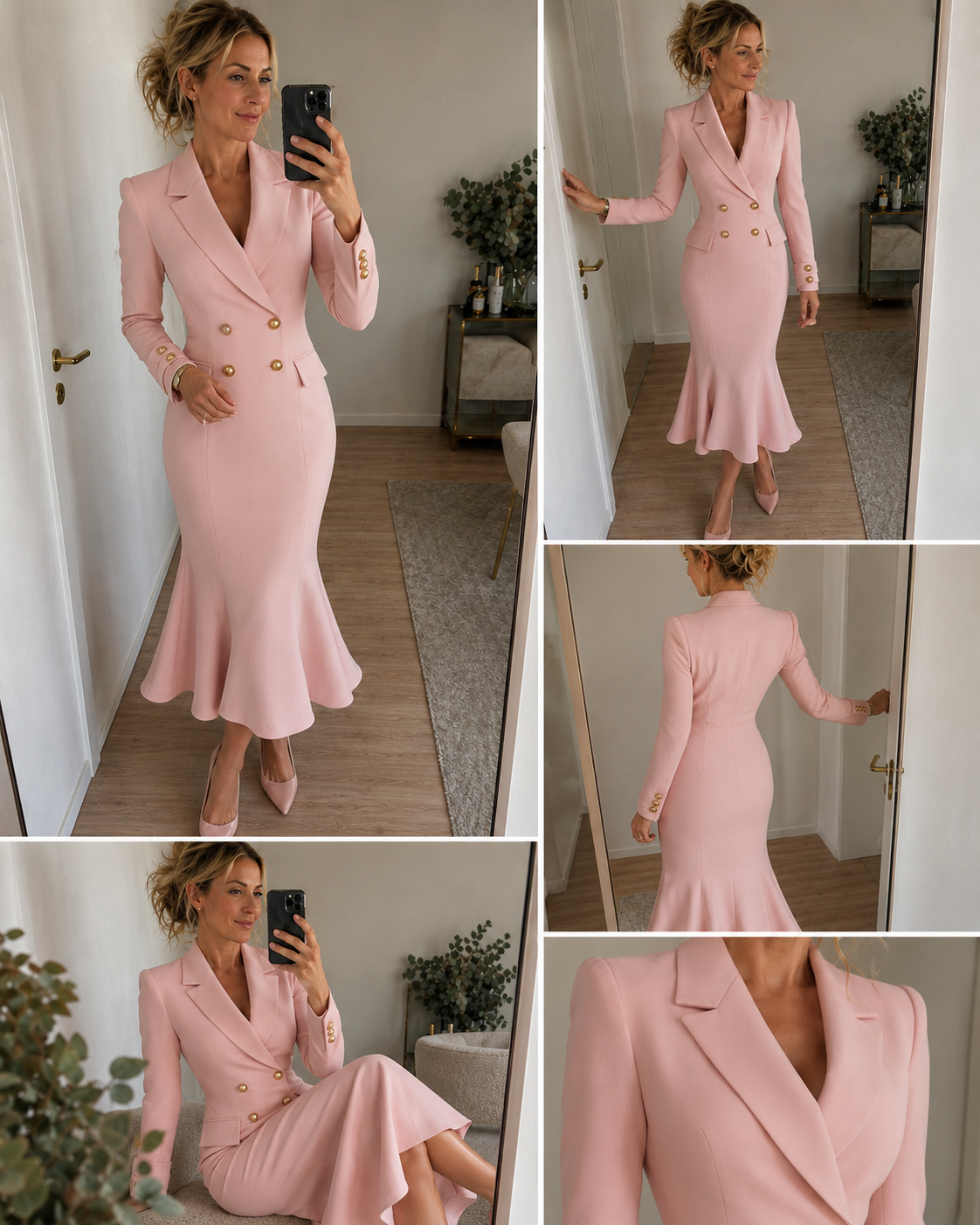 Gabrielle | Tailored Blazer Midi Dress