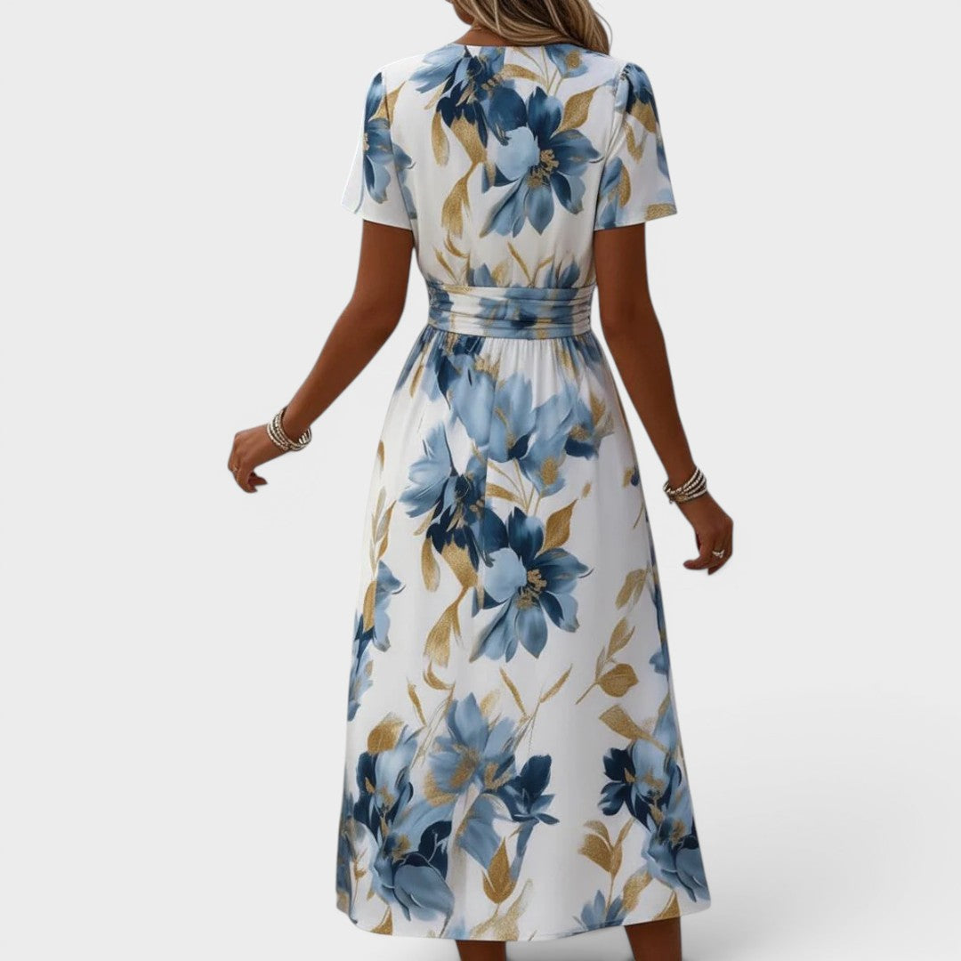 Aurelie | Floral A-Line Midi Dress