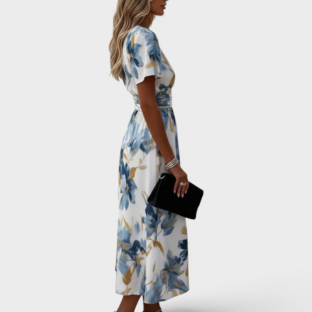 Aurelie | Floral A-Line Midi Dress
