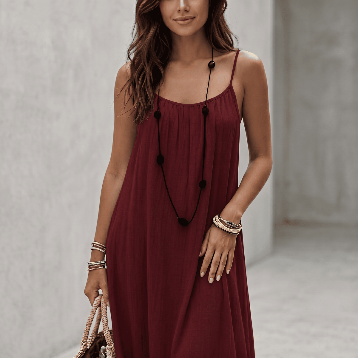 Delphi | Flowing Sleeveless Midi Dress