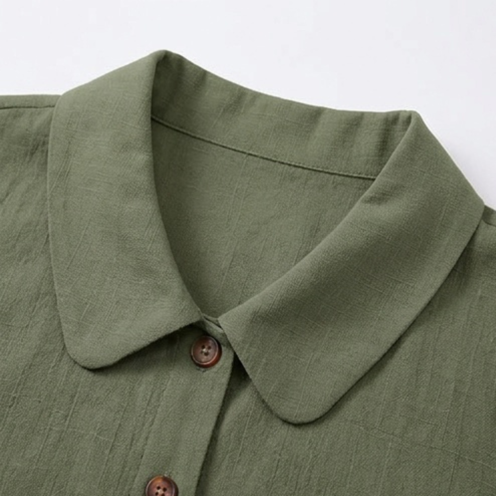 Linora | Collared Summer Top