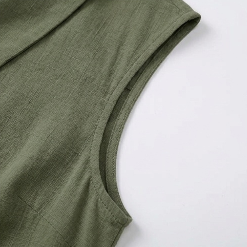 Linora | Collared Summer Top