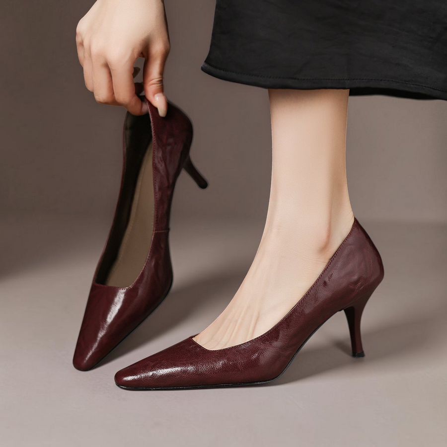 Zala | Genuine Leather Heels
