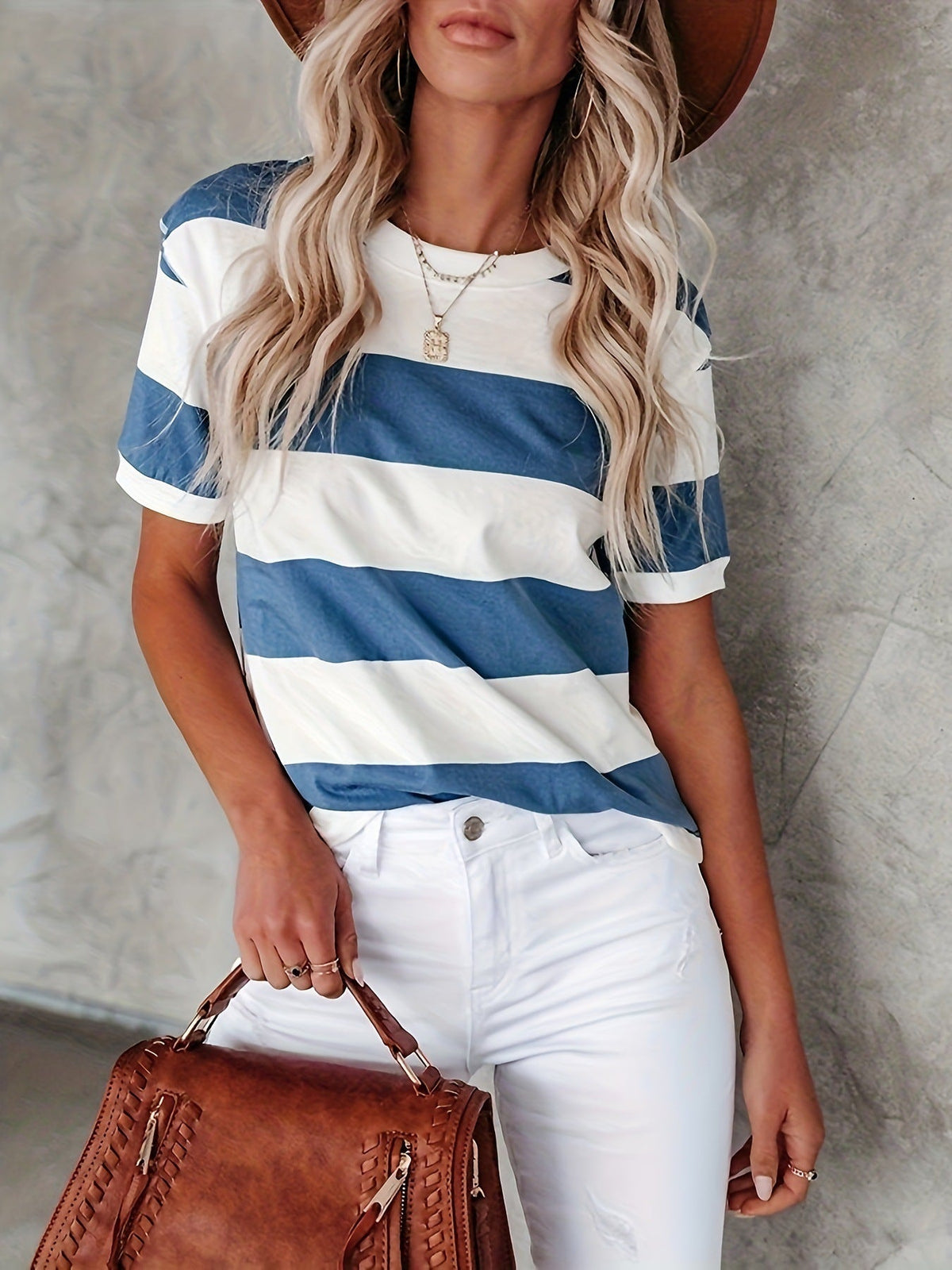 KAELY™ | Women Easygoing Classic Stripe Tee