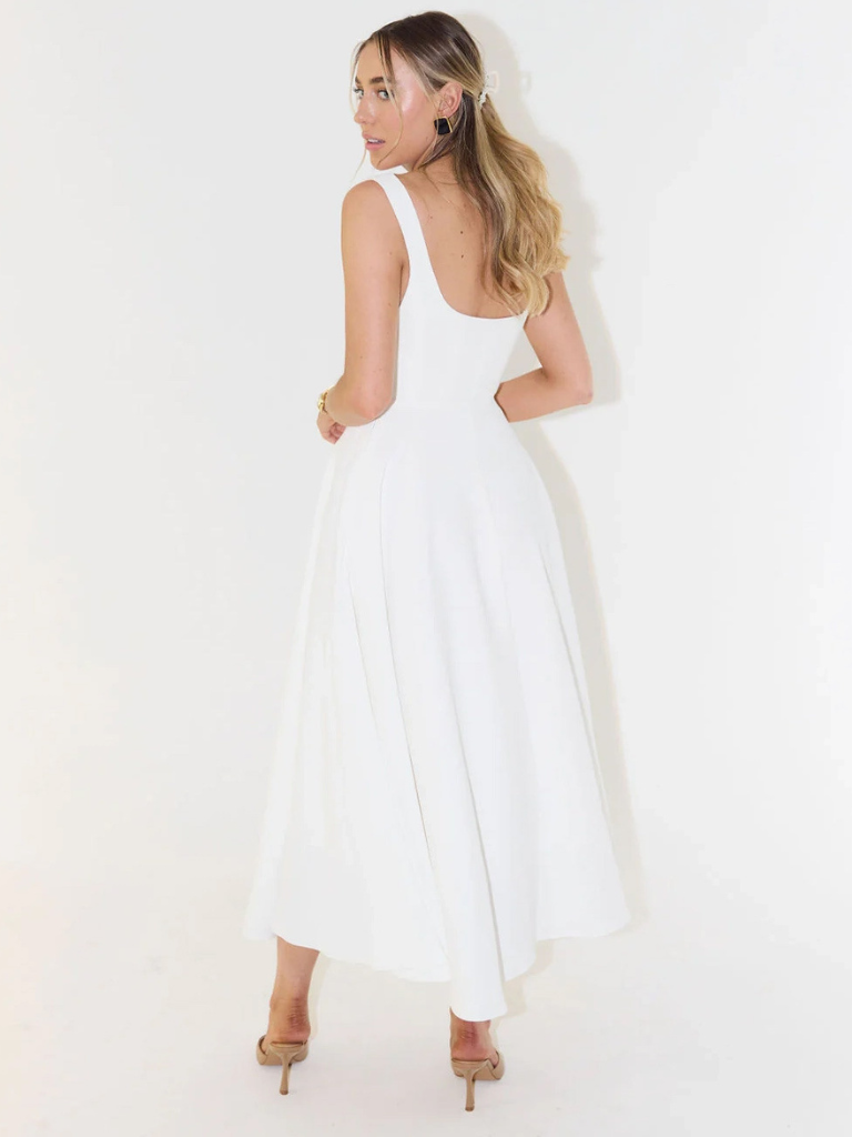 Greer | Square-Neck Midi Dress