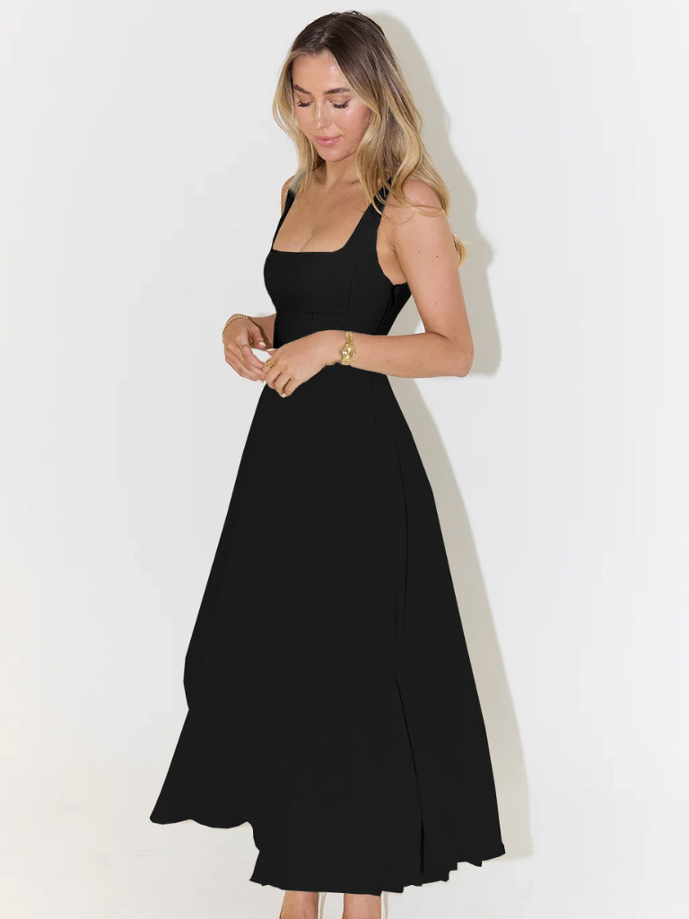 Greer | Square-Neck Midi Dress