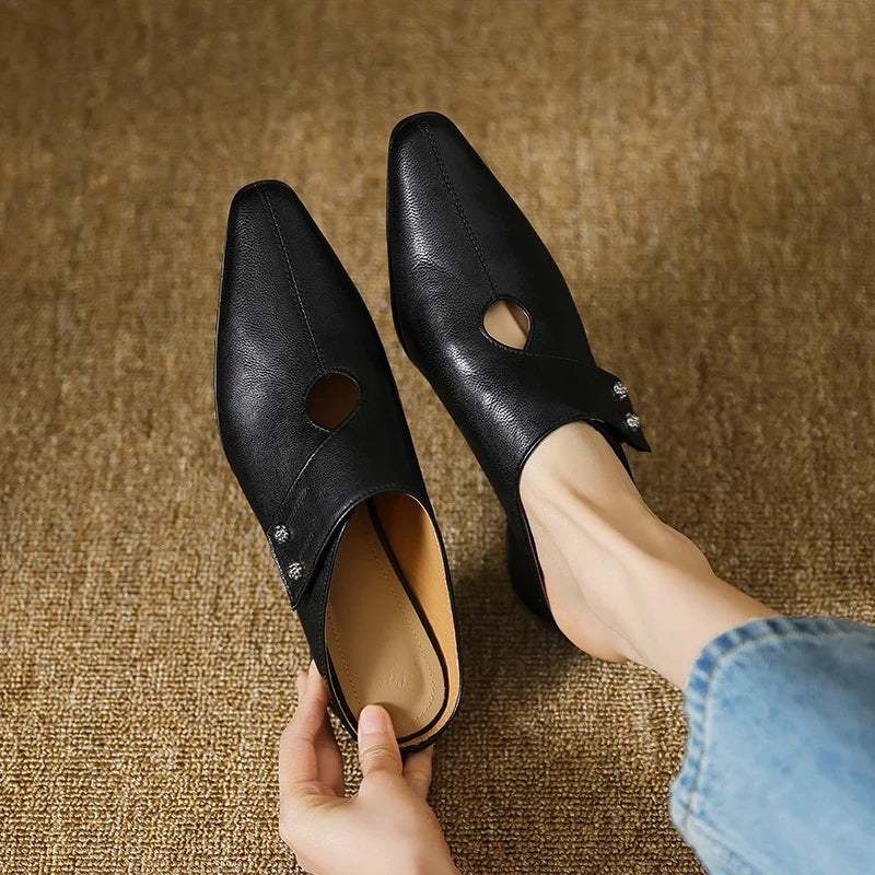 Olga | Genuine Leather Mules