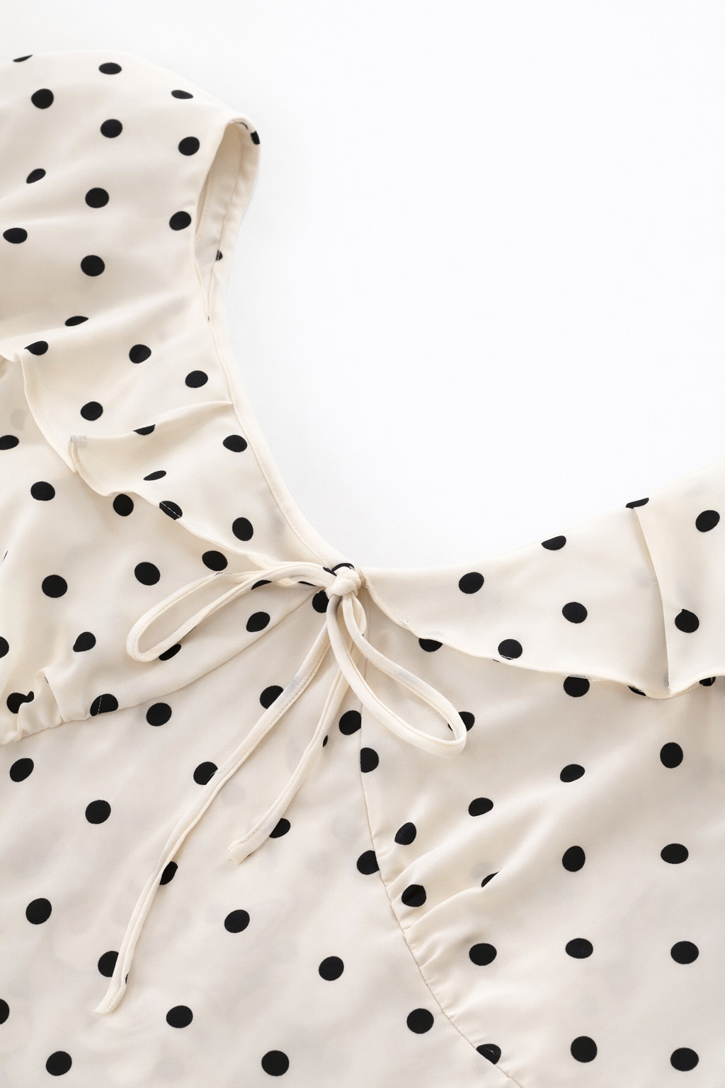 Ellery | Timeless Polka Dot Ruffle Midi Dress