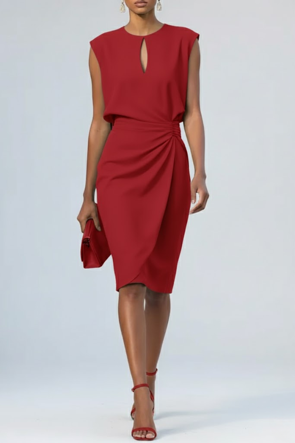 Cordula | Draped Midi Dress