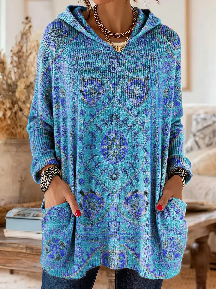 Belinda | Hooded Bohemian Jumper