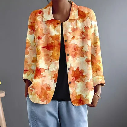 Louise | Watercolor-Print Jacket