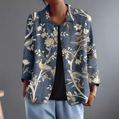 Annelise | Floral Open-Front Jacket