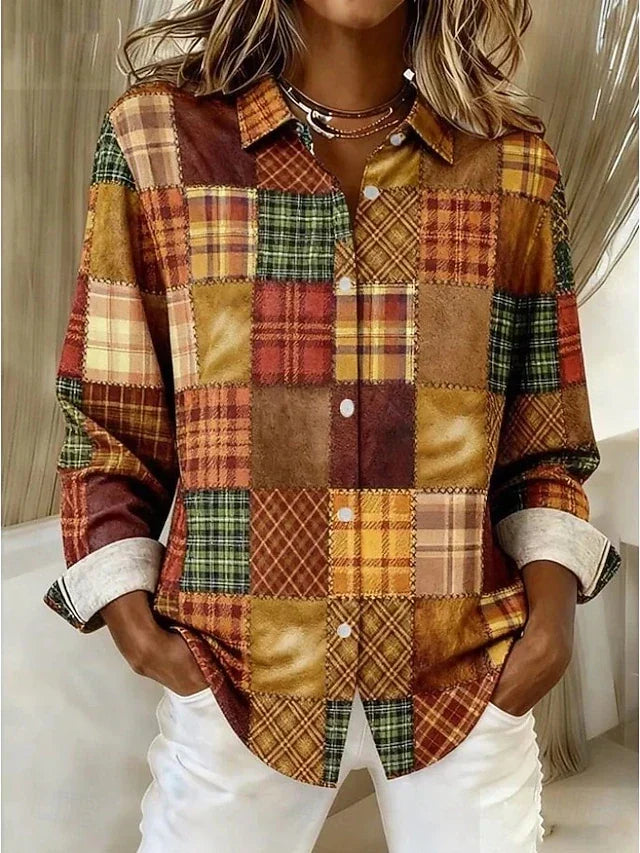 Gail | Vintage Patchwork Blouse
