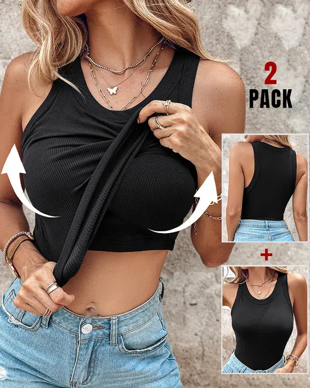 DASHA™ | Comfort Built-In Bra Tank Top (Pack of 2)