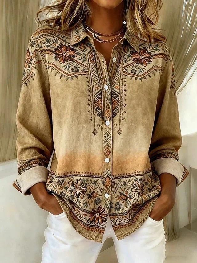 Denise | Vintage Floral Blouse