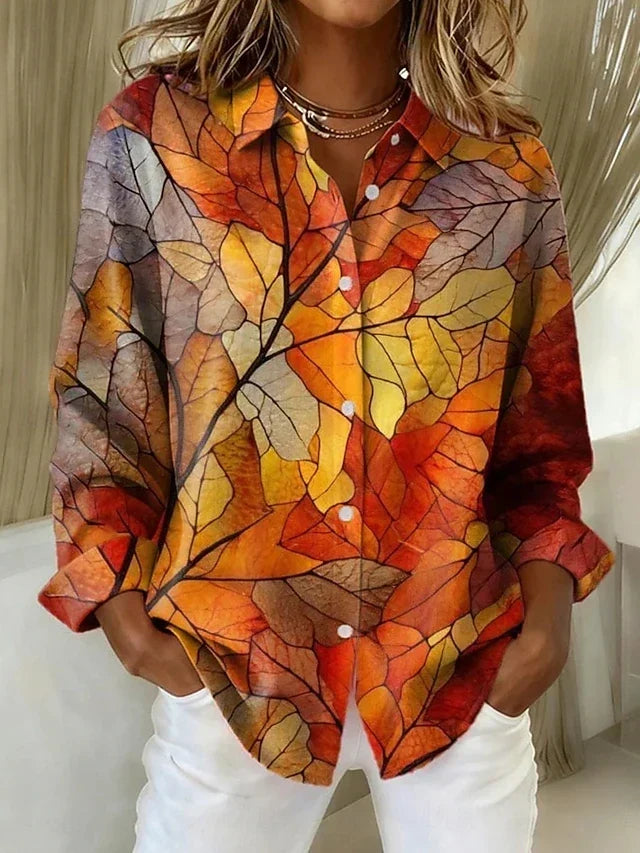 Heather | Botanical Print Blouse