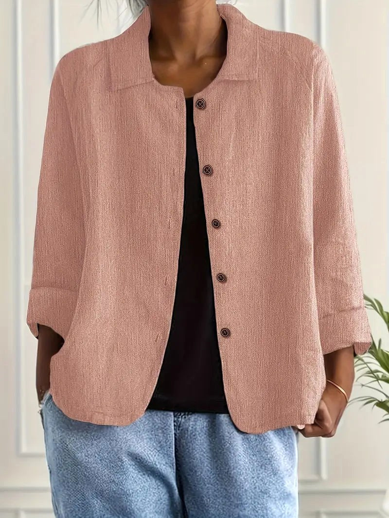 Suzanne | Soft Button-Front Shirt Jacket