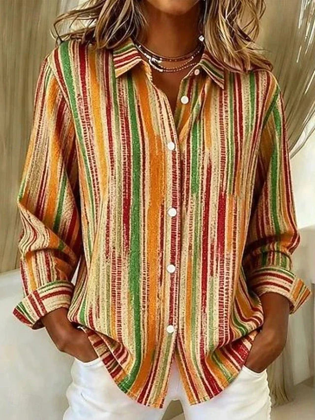 Beverly | Multicolor Stripe Blouse