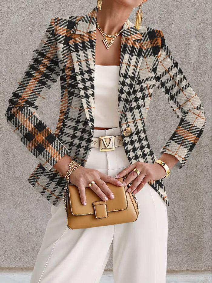 The Donata Houndstooth Blazer