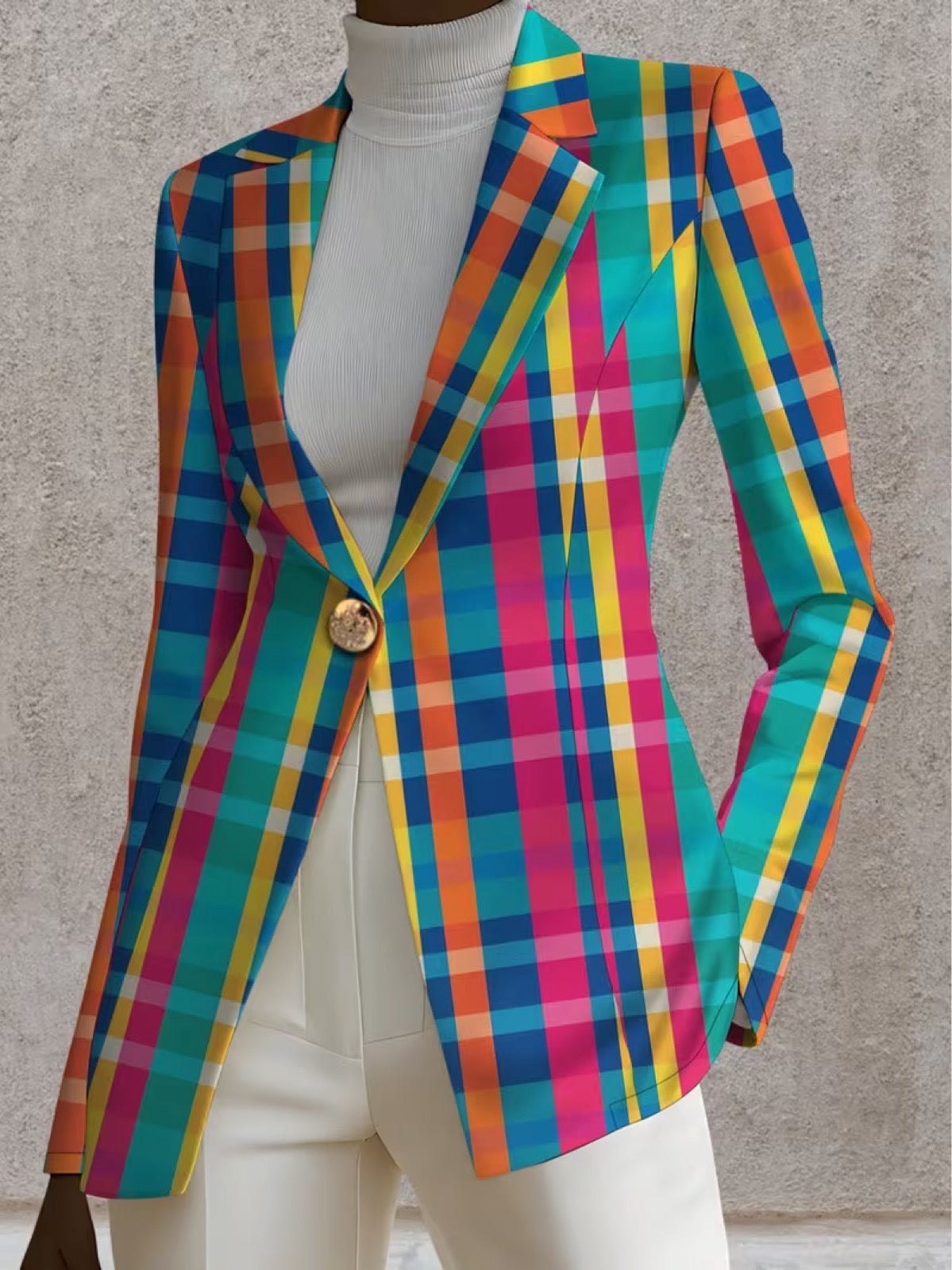 The Tiziana Madras Blazer