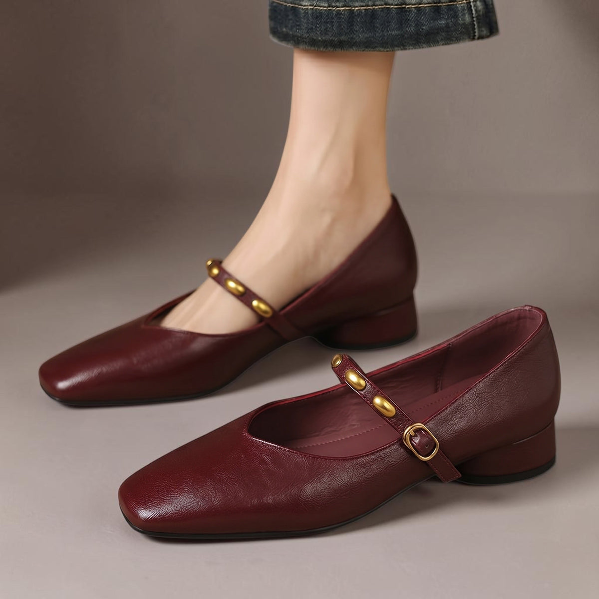 Zyra | Genuine Leather Flats