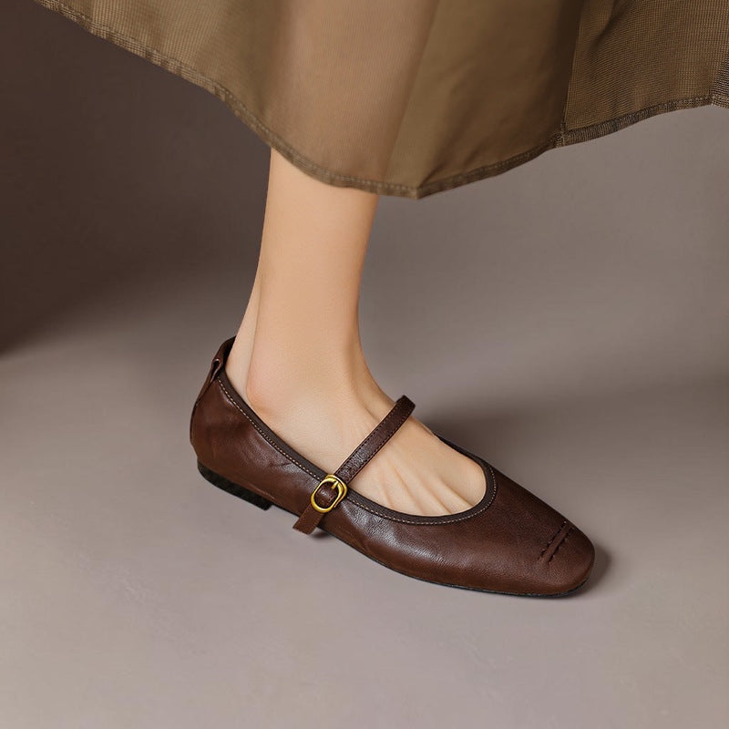 Wani | Leather Flats