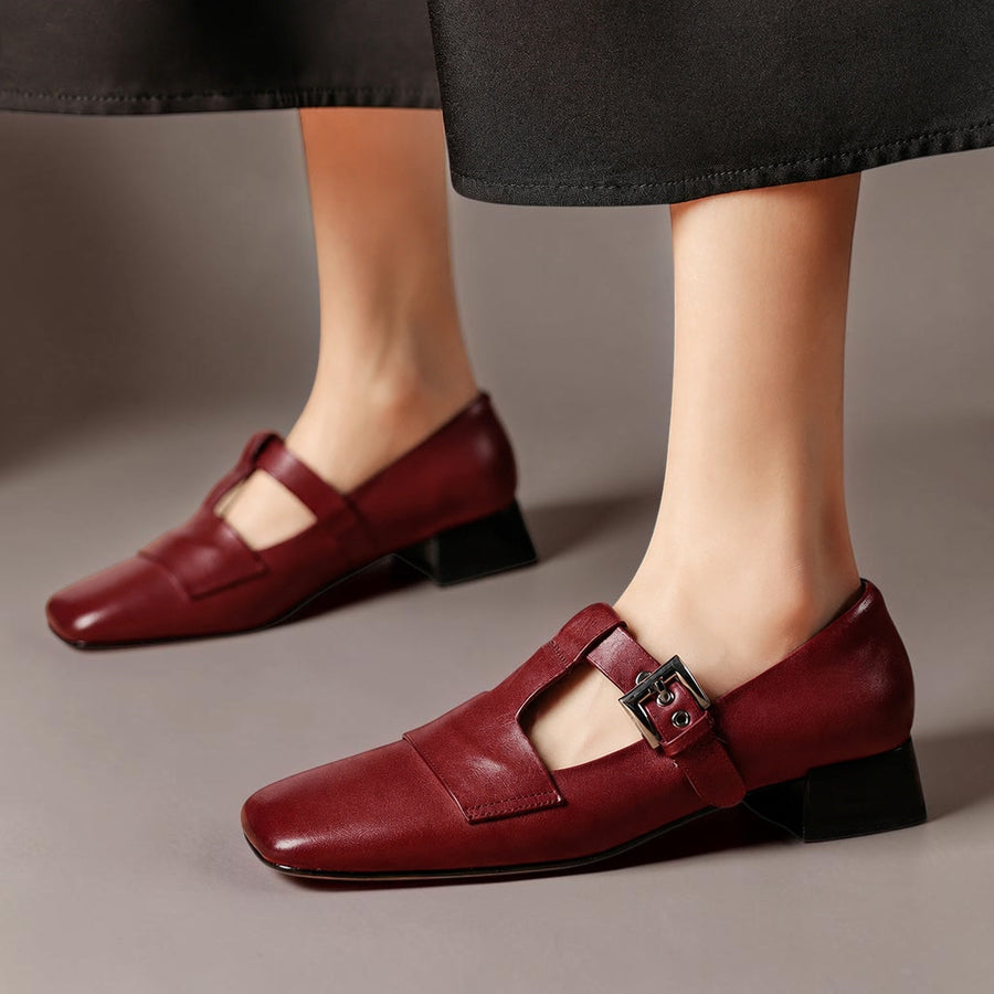Veyra | Genuine Leather Heels