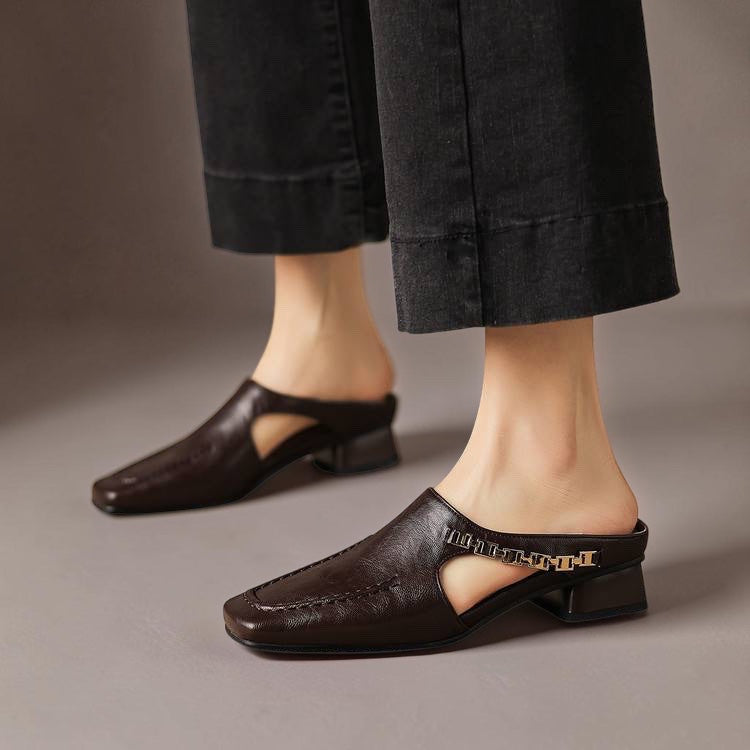 Vyla | Genuine Leather Mules