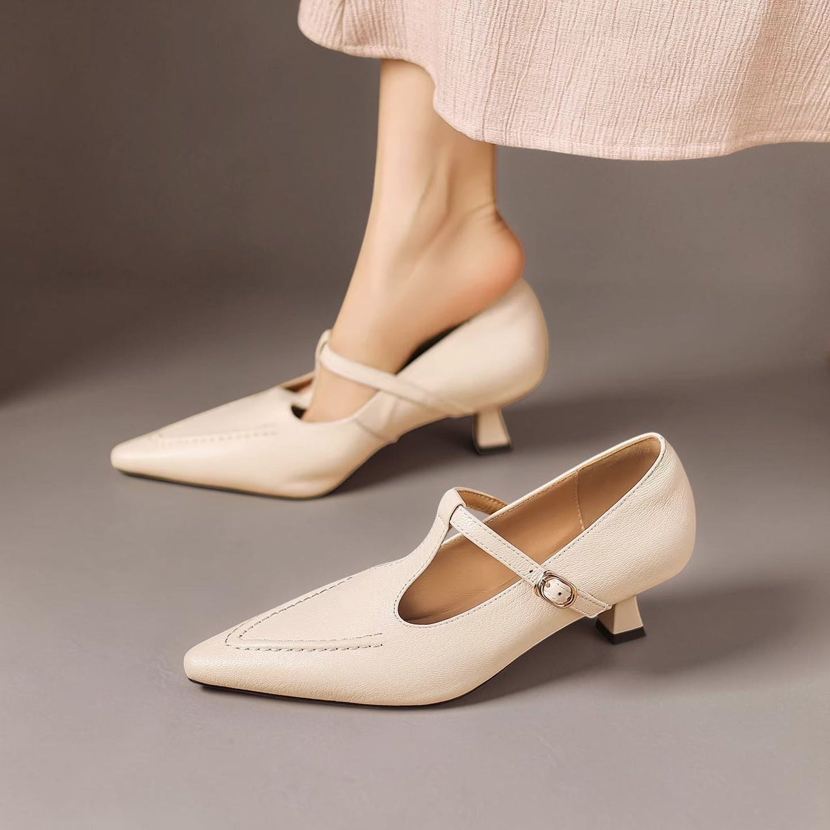 Tirea | Genuine Leather Heels