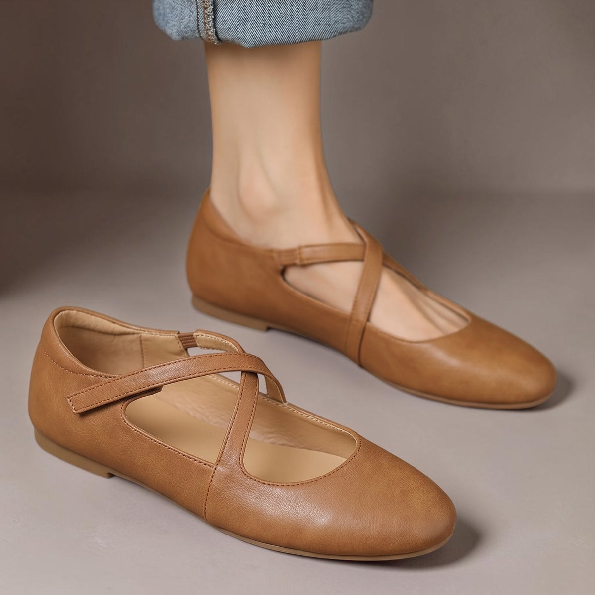 Zeor | Genuine Leather Flats