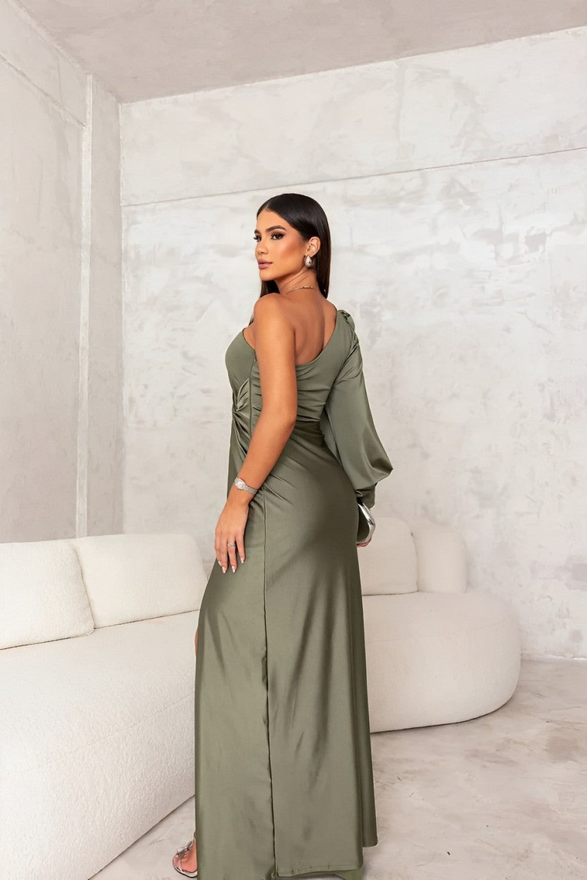 Sabrina | Elegant One-Shoulder Evening Gown